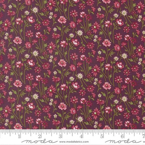 purple, Chelsea Garden Collection Small Floral Cotton Fabric 33856