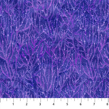 purple, Coral Reef Collection Coral Cotton Fabric DP28882