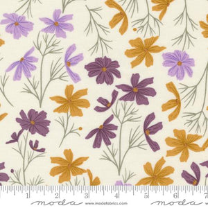 Purple, Sea Glass Summer Collection Cosmo Florals Cotton Fabric 43180