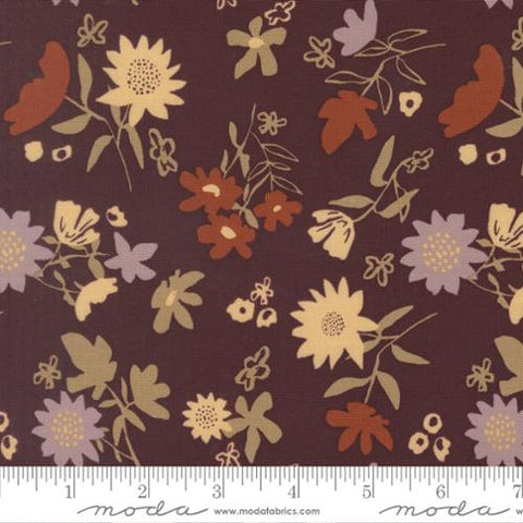 purple, Windfall Collection Playful Petals Cotton Fabric 45655
