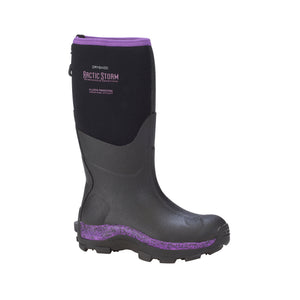 Purple and black dryshod boot