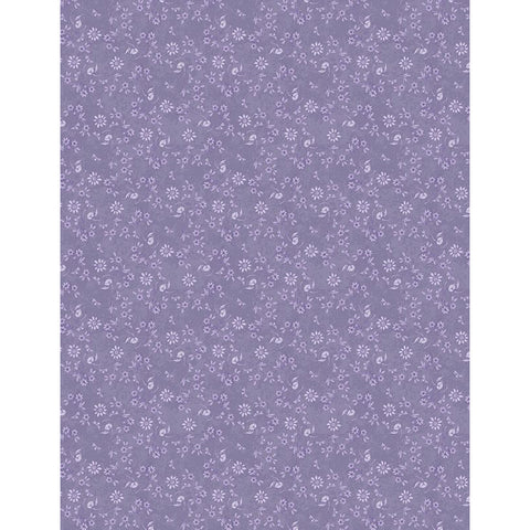 Purple floral fabric