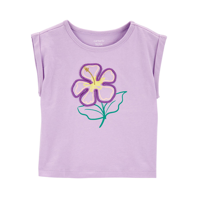 Toddler Girls' Floral Knit Tee 2Q993710