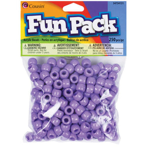 Purple Fun Pack plastic pony beads