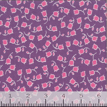 purple, Double Brushed Tulip Print Fabric 1262