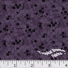 Standard Weave Floral Print Poly Cotton Fabric 6038 purpleplum