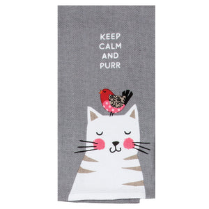 Cat tea towel