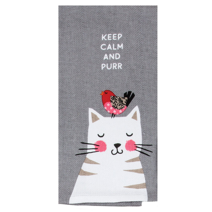 Cat tea towel