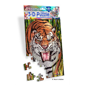 Tiger 3D Artgame 60 Piece Puzzle MINI/TIGER