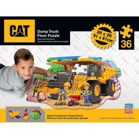CAT Dump Truck 36 PC Shaped Floor Puzzle 11735