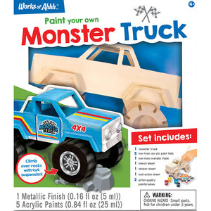 Wooden Monster Truck Paint Kit 21651