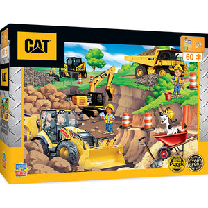CAT Day at the Quarry Construction Trucks 60 PC Puzzle 11846
