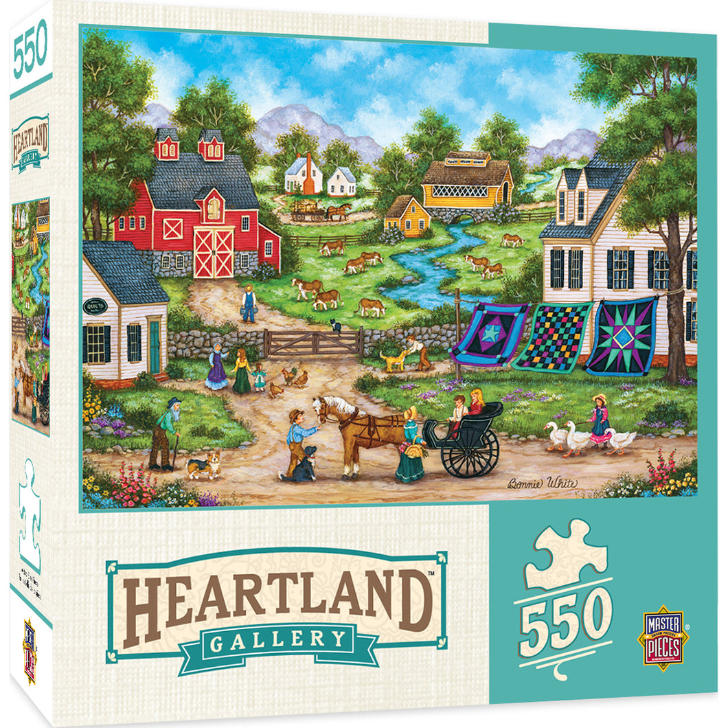 Heartland Collection Roadside Gossip 550 PC Puzzle 31682