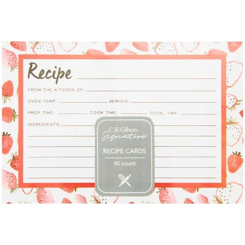 Recipe Cards Strawberry Fields Q12-24757