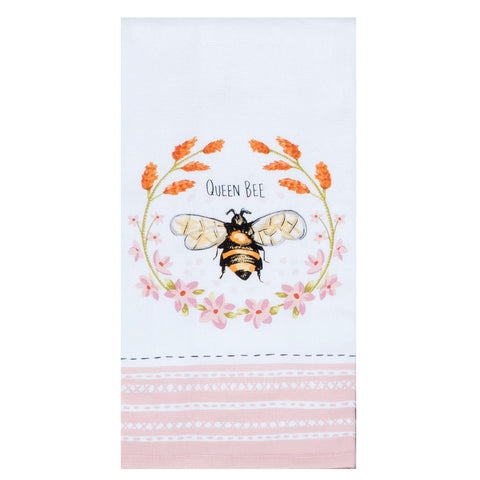 Queen Bee dish towel