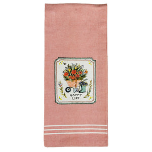 Happy Life Tea Towel R7477