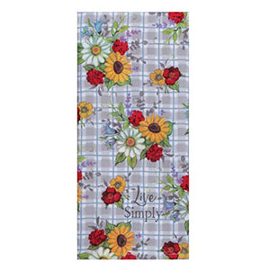 Floral Toss Dual Purpose Kitchen Towel R7578