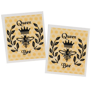 2-Pack Queen Bee Swedish Dishcloths R7638