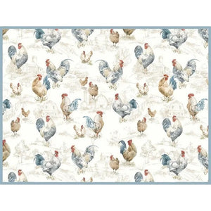 Countryside Rooster Drying Mat R8028