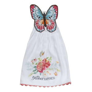 Garden Butterfly Hang-Up Kitchen Towel R8109