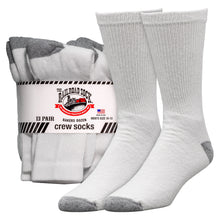 Railroad Sock Company 13 pairs pack of white crew socks for men