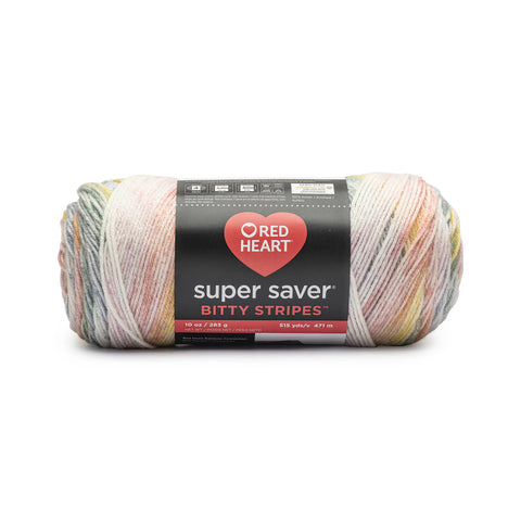 rainbow mist, Super Saver Bitty Stripes Yarn E900 10 oz