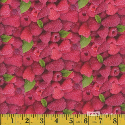 raspberries, Fruits and Veggies Cotton Fabric 1125