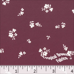 Raspberry, Tamara Floral Print Dress Fabric 578512