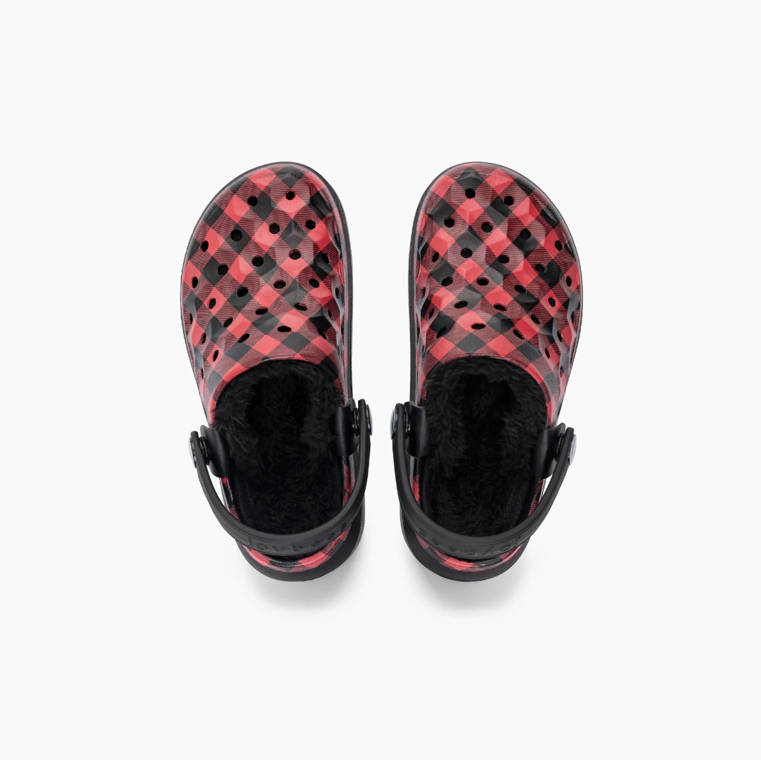 Buffalo plaid lined online crocs