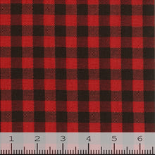 Down by the Lake Collection Plaid Cotton Fabric red