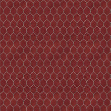 Proud Rooster Collection Chicken Wire Cotton Fabric red