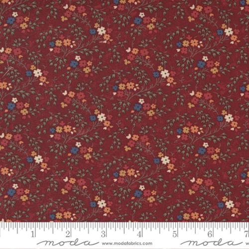 Clover Blossom Farm Collection Fresh Picked Floral Cotton Fabric Red