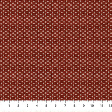Barn Quilts Collection Ditsy Star Cotton Fabric 27320 red