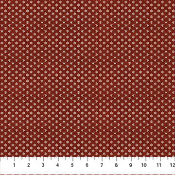 Barn Quilts Collection Ditsy Star Cotton Fabric 27320 red