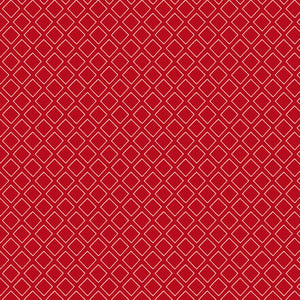 Colors of Summer Collection Diamonds Cotton Fabric 23707 red