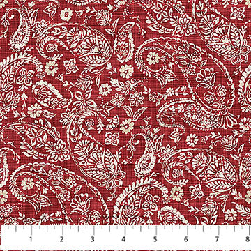 red, Farmhouse Sampler Collection Hankerchief Print Cotton Fabric 28607