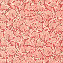 Flower Press Collection Curved Florals Cotton Fabric 3302 red