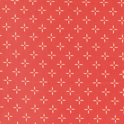 Flower Press Collection Diamond Blenders Cotton Fabric 3307 red