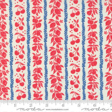 Julia Collection Mixed Fruit Tart Stripes Cotton Fabric 11925 red