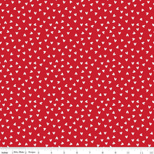 My Valentine Collection Heart Toss Cotton Fabric C14154 red