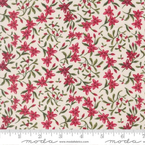 red, Silent Night Collection Star of Bethlehem Cotton Fabric 40055