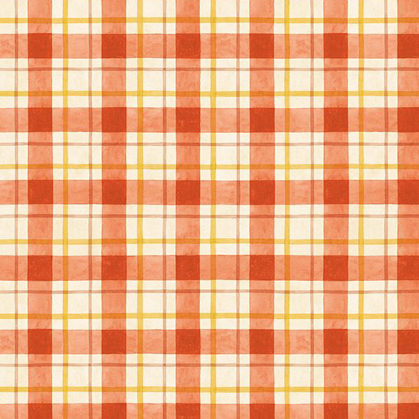 Sunflower Splendor Collection Plaid Cotton Fabric 83332 red