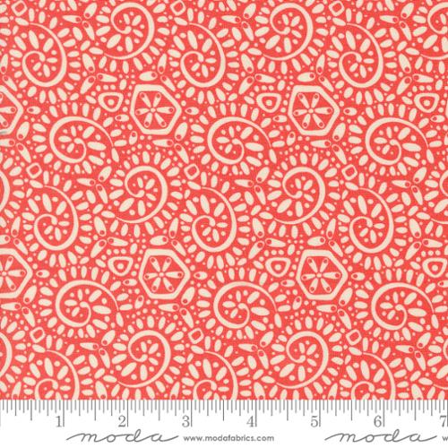 Tango Collection Swirls Cotton Fabric 27337 red