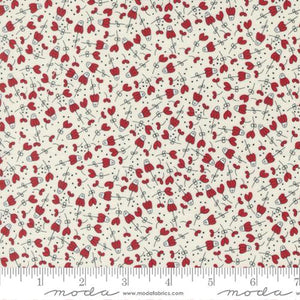 Vintage Collection Flower Garden Cotton Fabric 55653 red