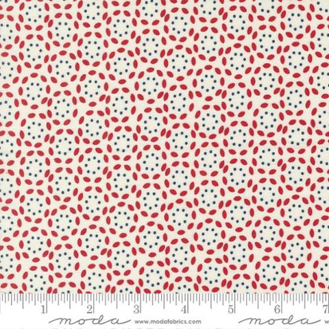 Vintage Collection Petal Dots Cotton Fabric 55655 red