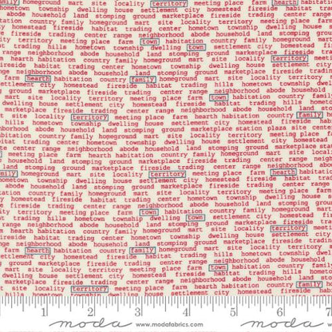 Vintage Collection Town News Cotton Fabric 55654 red