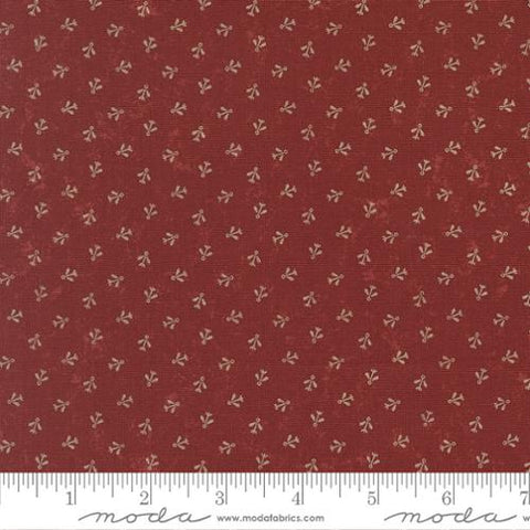 red, Wheatland Collection Maple Seeds Cotton Fabric 9797