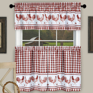 Red rooster curtains