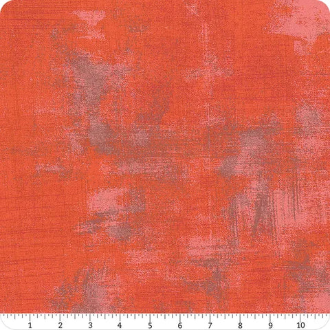 red-orange-Sunday Brunch Collection Grunge Cotton Fabric 30150