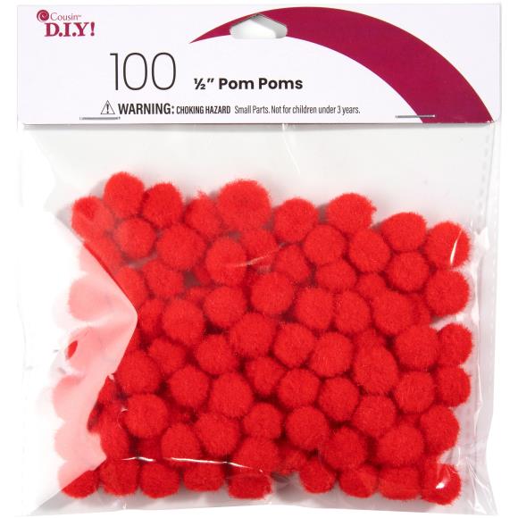 Red Pom Poms